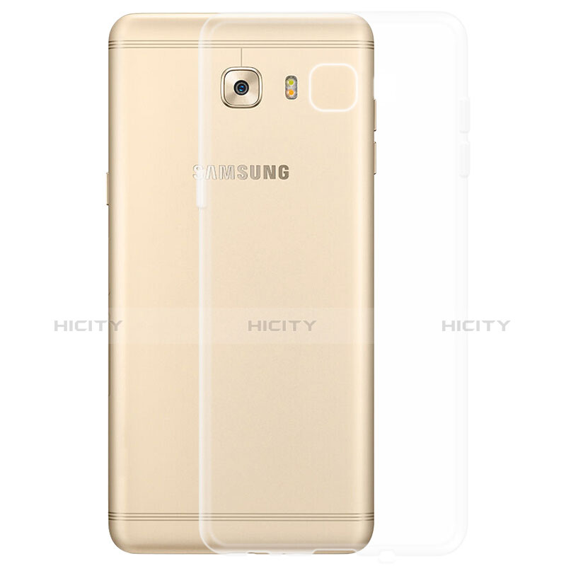 Silikon Schutzhülle Ultra Dünn Tasche Durchsichtig Transparent T03 für Samsung Galaxy C5 Pro C5010 Klar groß