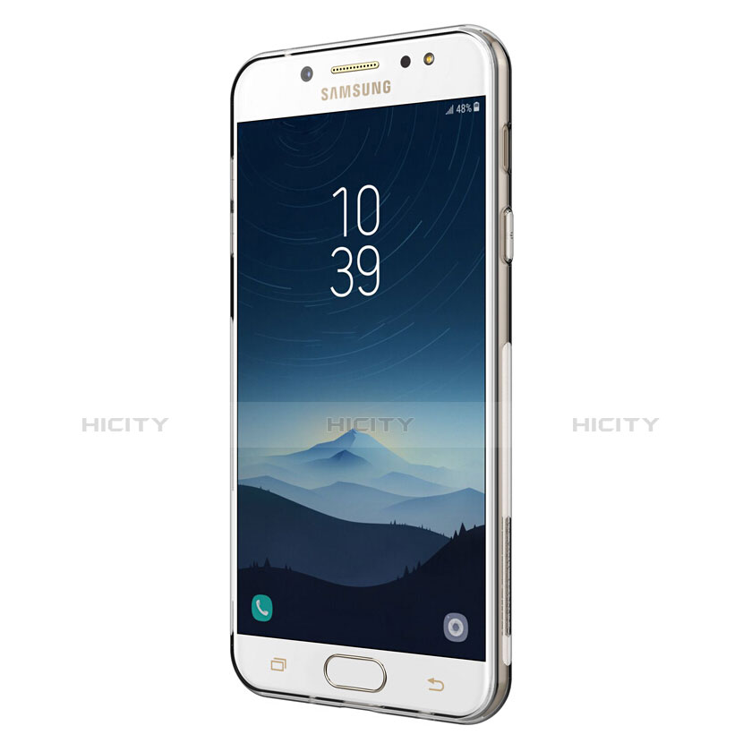 Silikon Schutzhülle Ultra Dünn Tasche Durchsichtig Transparent T03 für Samsung Galaxy C7 (2017) Klar groß