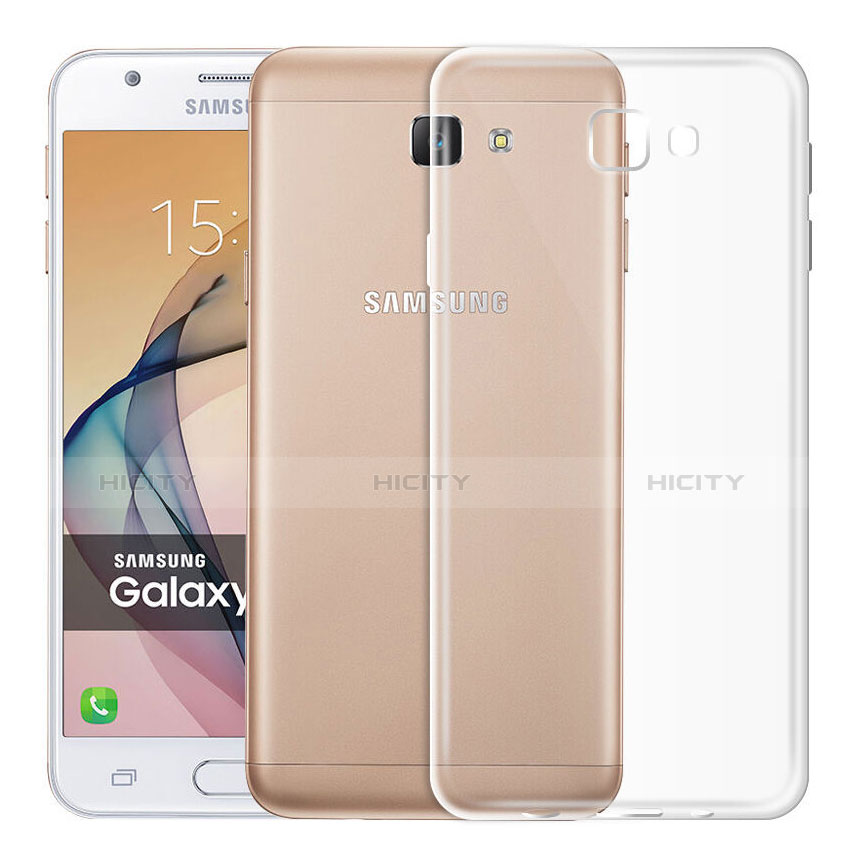 Silikon Schutzhülle Ultra Dünn Tasche Durchsichtig Transparent T03 für Samsung Galaxy J5 Prime G570F Klar groß