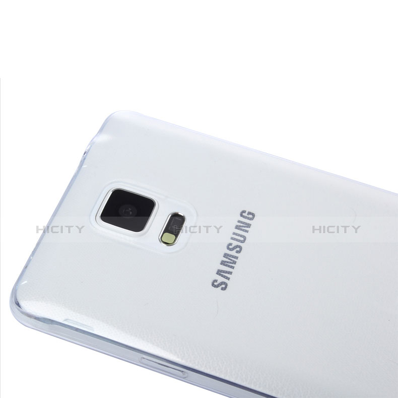 Silikon Schutzhülle Ultra Dünn Tasche Durchsichtig Transparent T03 für Samsung Galaxy Note 4 Duos N9100 Dual SIM Klar groß