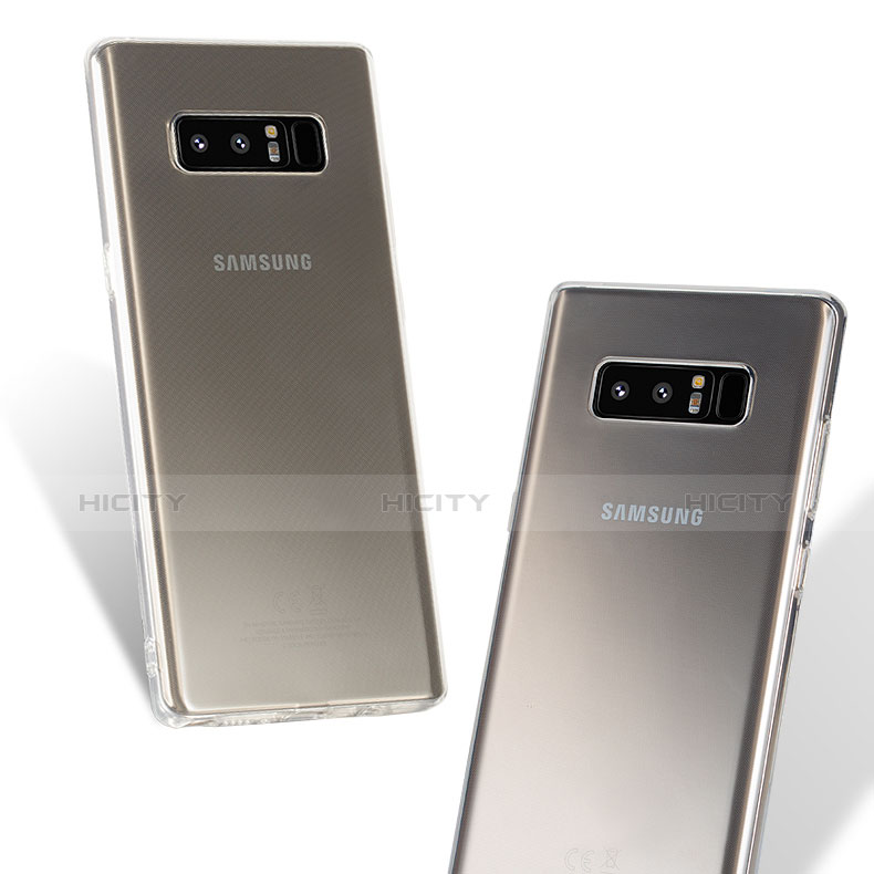 Silikon Schutzhülle Ultra Dünn Tasche Durchsichtig Transparent T03 für Samsung Galaxy Note 8 Klar