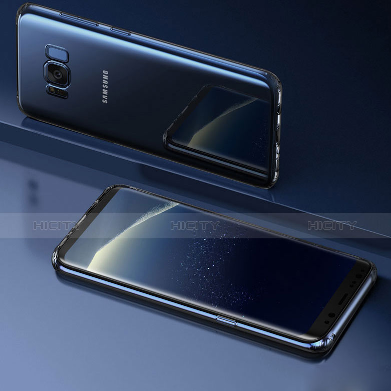 Silikon Schutzhülle Ultra Dünn Tasche Durchsichtig Transparent T03 für Samsung Galaxy S8 Klar groß
