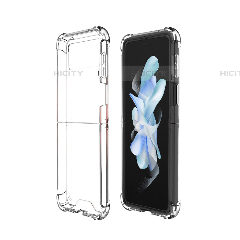 Silikon Schutzhülle Ultra Dünn Tasche Durchsichtig Transparent T03 für Samsung Galaxy Z Flip4 5G Klar