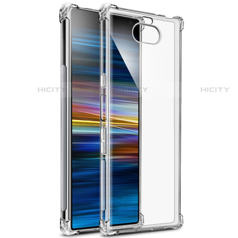 Silikon Schutzhülle Ultra Dünn Tasche Durchsichtig Transparent T03 für Sony Xperia 10 Plus Klar