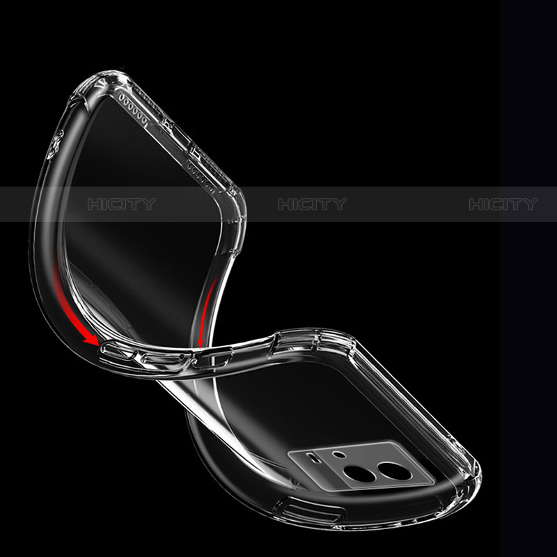 Silikon Schutzhülle Ultra Dünn Tasche Durchsichtig Transparent T03 für Vivo iQOO 8 Pro 5G Klar