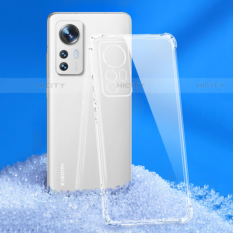 Silikon Schutzhülle Ultra Dünn Tasche Durchsichtig Transparent T03 für Xiaomi Mi 12 Pro 5G Klar