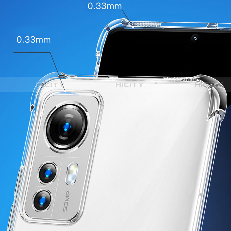 Silikon Schutzhülle Ultra Dünn Tasche Durchsichtig Transparent T03 für Xiaomi Mi 12 Pro 5G Klar