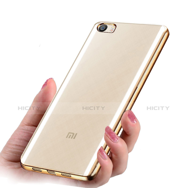 Silikon Schutzhülle Ultra Dünn Tasche Durchsichtig Transparent T03 für Xiaomi Mi 5 Gold