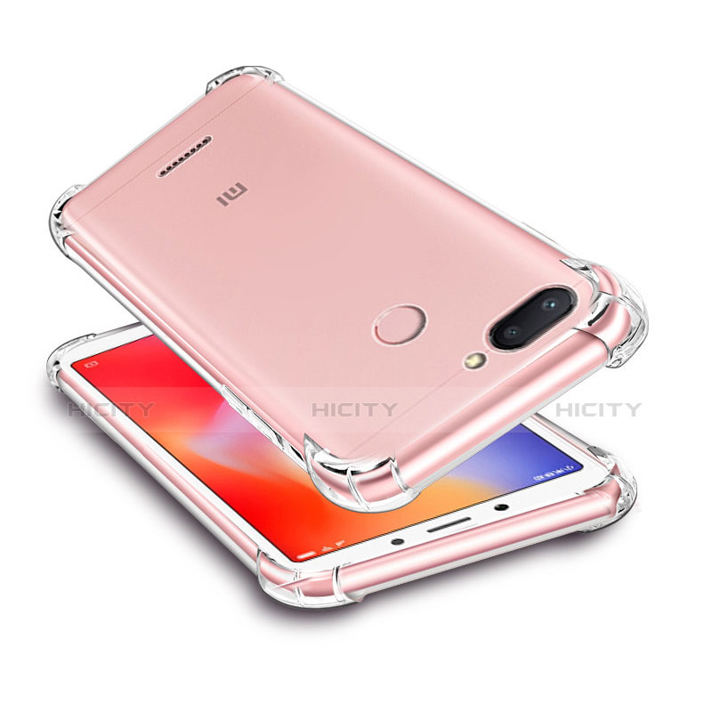 Silikon Schutzhülle Ultra Dünn Tasche Durchsichtig Transparent T03 für Xiaomi Redmi 6 Klar Plus