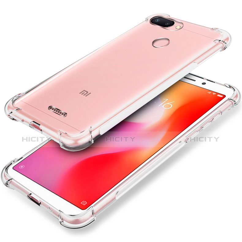 Silikon Schutzhülle Ultra Dünn Tasche Durchsichtig Transparent T03 für Xiaomi Redmi 6 Klar