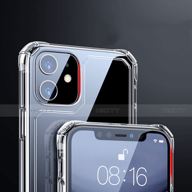 Silikon Schutzhülle Ultra Dünn Tasche Durchsichtig Transparent T04 für Apple iPhone 11 Klar groß