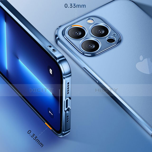 Silikon Schutzhülle Ultra Dünn Tasche Durchsichtig Transparent T04 für Apple iPhone 13 Pro Max Klar groß