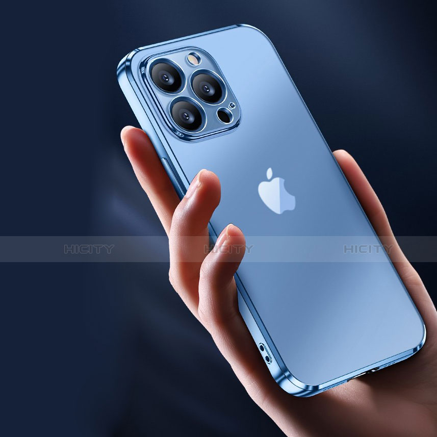 Silikon Schutzhülle Ultra Dünn Tasche Durchsichtig Transparent T04 für Apple iPhone 15 Pro Klar Plus