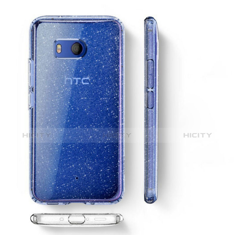 Silikon Schutzhülle Ultra Dünn Tasche Durchsichtig Transparent T04 für HTC U11 Klar