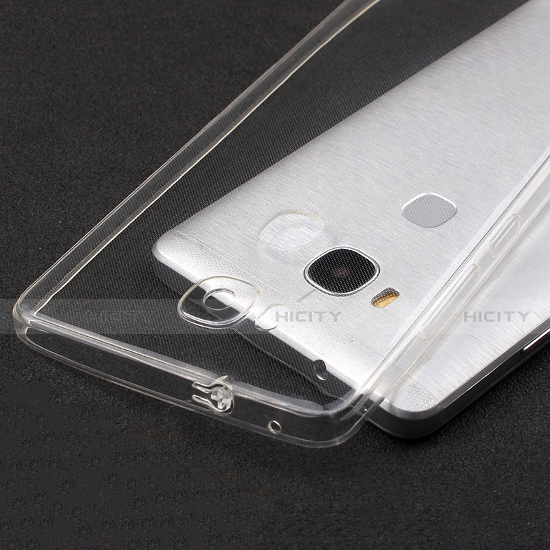 Silikon Schutzhülle Ultra Dünn Tasche Durchsichtig Transparent T04 für Huawei GR5 Klar