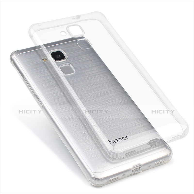 Silikon Schutzhülle Ultra Dünn Tasche Durchsichtig Transparent T04 für Huawei GR5 Mini Klar groß