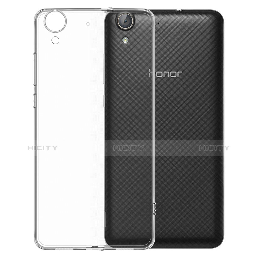 Silikon Schutzhülle Ultra Dünn Tasche Durchsichtig Transparent T04 für Huawei Honor 5A Klar groß