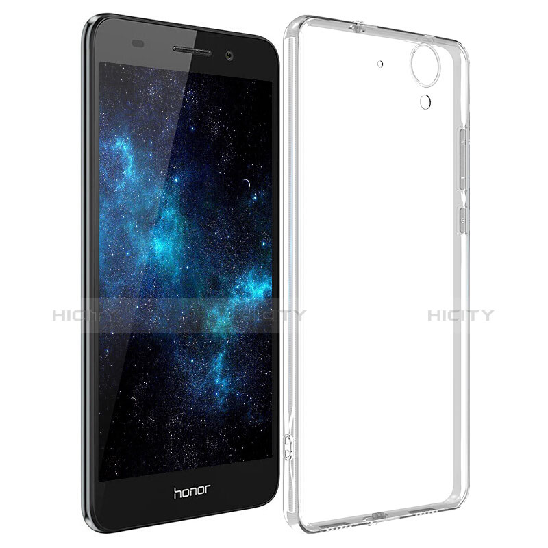 Silikon Schutzhülle Ultra Dünn Tasche Durchsichtig Transparent T04 für Huawei Honor 5A Klar groß