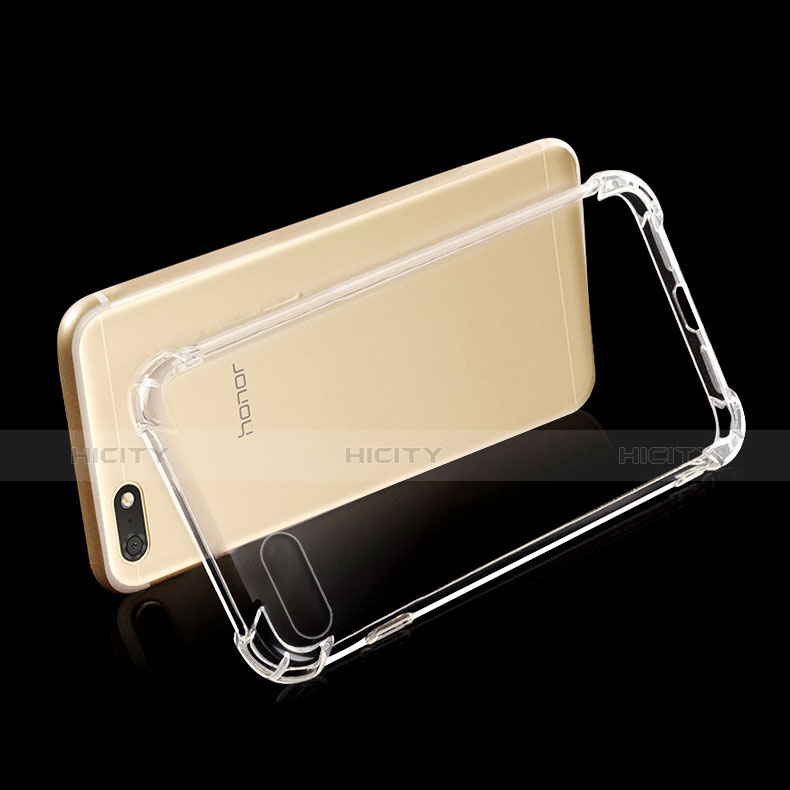 Silikon Schutzhülle Ultra Dünn Tasche Durchsichtig Transparent T04 für Huawei Honor 7S Klar groß