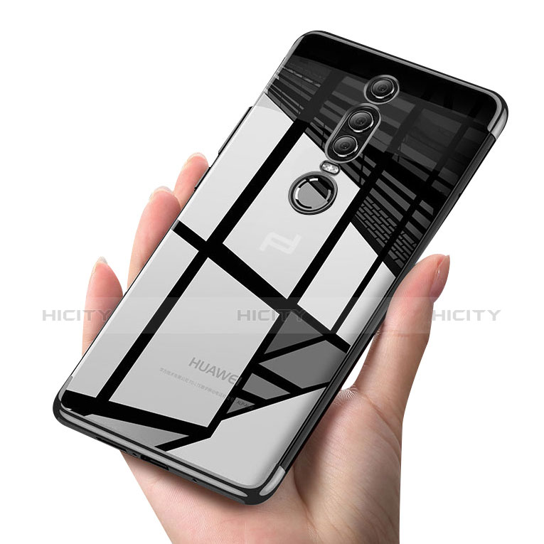 Silikon Schutzhülle Ultra Dünn Tasche Durchsichtig Transparent T04 für Huawei Mate RS Schwarz