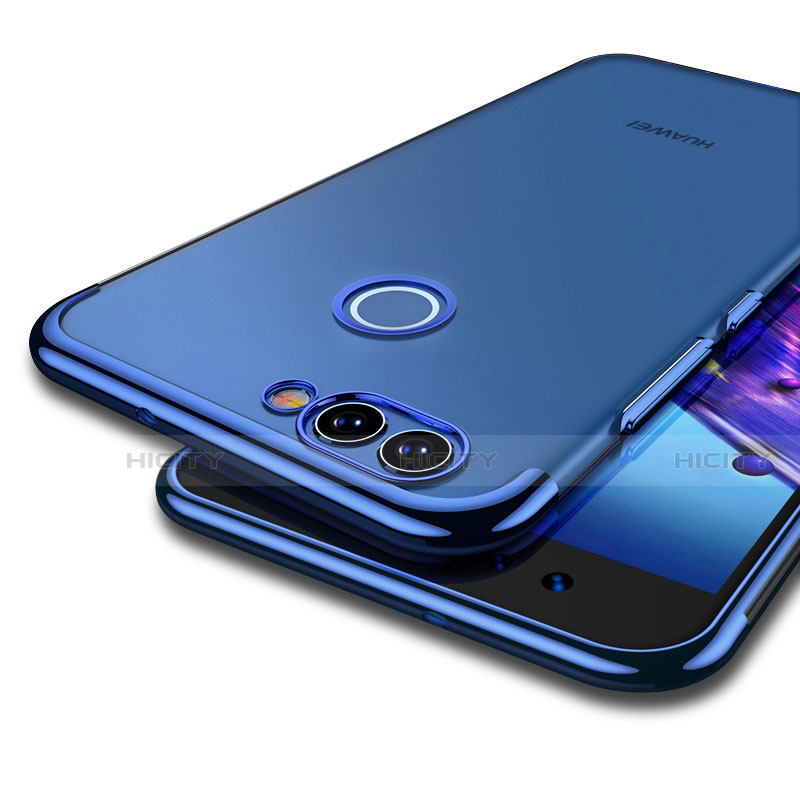 Silikon Schutzhülle Ultra Dünn Tasche Durchsichtig Transparent T04 für Huawei Nova 2 Blau Plus