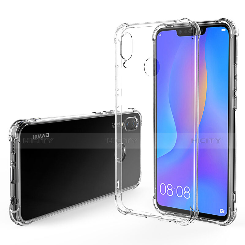 Silikon Schutzhülle Ultra Dünn Tasche Durchsichtig Transparent T04 für Huawei Nova 3i Klar groß