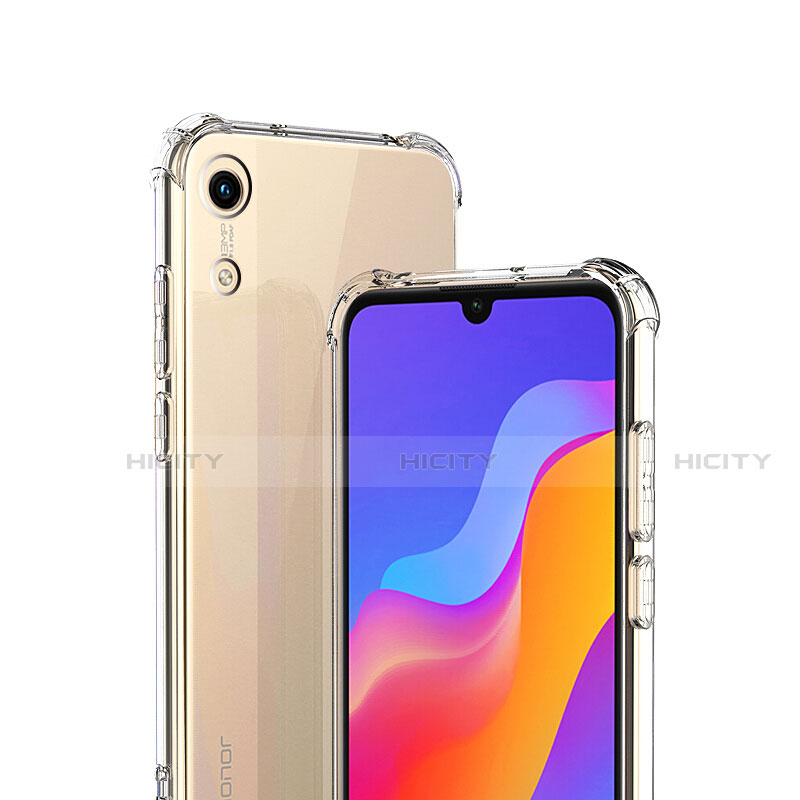 Silikon Schutzhülle Ultra Dünn Tasche Durchsichtig Transparent T04 für Huawei Y6 (2019) Klar groß