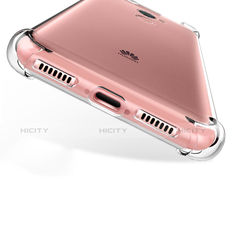 Silikon Schutzhülle Ultra Dünn Tasche Durchsichtig Transparent T04 für Huawei Y7 Prime Klar groß