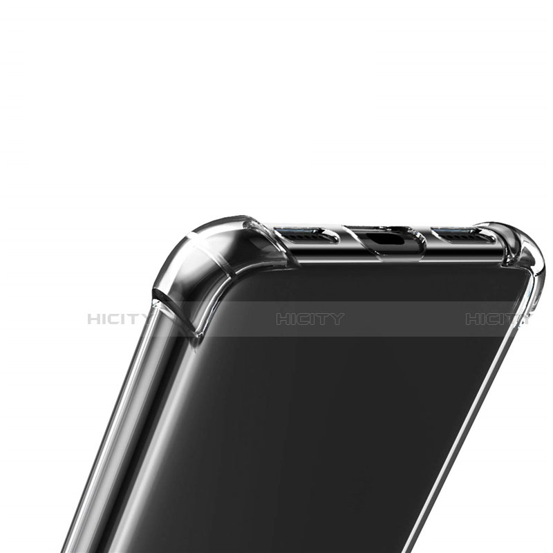 Silikon Schutzhülle Ultra Dünn Tasche Durchsichtig Transparent T04 für Huawei Y7 Pro (2019) Klar groß