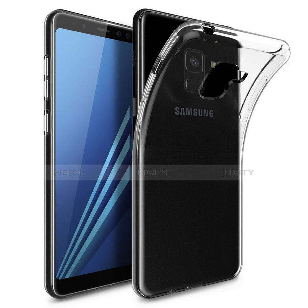 Silikon Schutzhülle Ultra Dünn Tasche Durchsichtig Transparent T04 für Samsung Galaxy A8+ A8 Plus (2018) A730F Klar