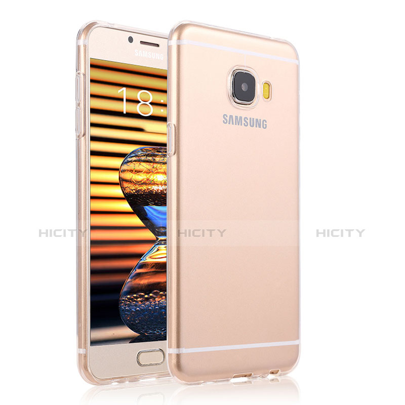 Silikon Schutzhülle Ultra Dünn Tasche Durchsichtig Transparent T04 für Samsung Galaxy C7 Pro C7010 Klar