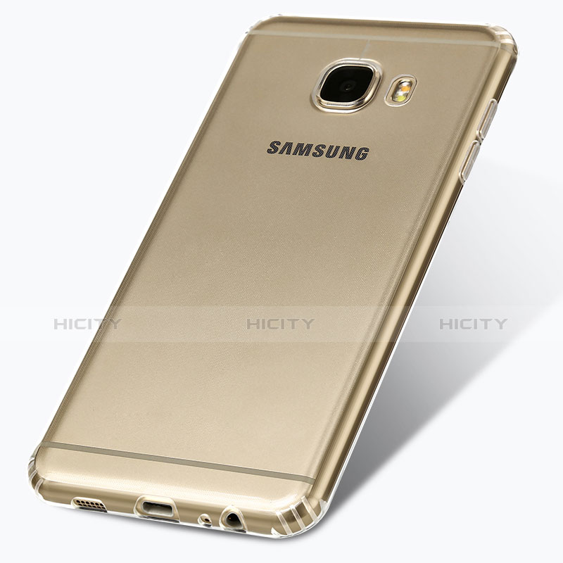Silikon Schutzhülle Ultra Dünn Tasche Durchsichtig Transparent T04 für Samsung Galaxy C7 SM-C7000 Klar