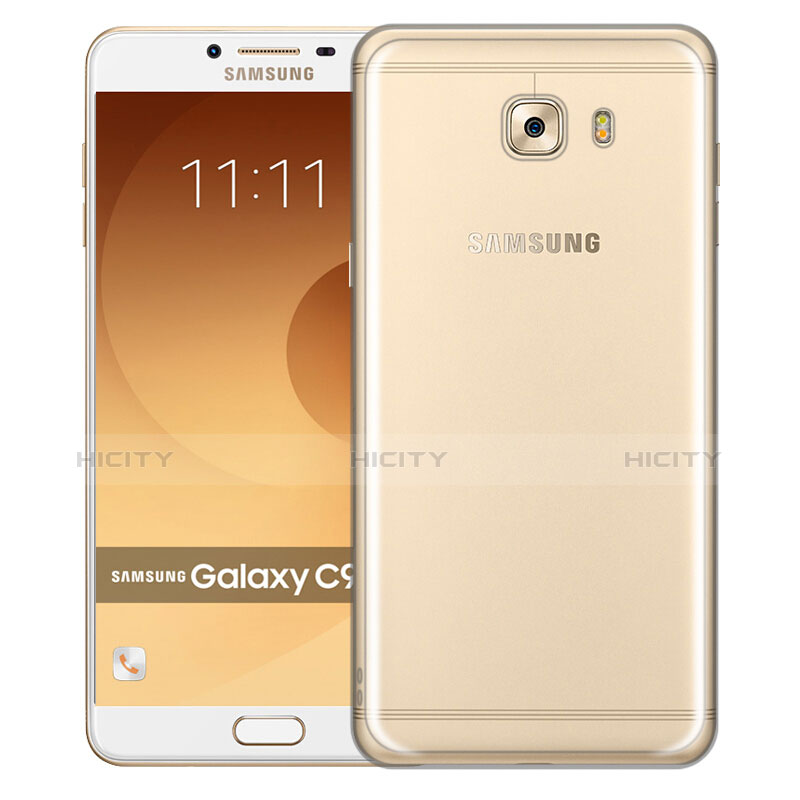 Silikon Schutzhülle Ultra Dünn Tasche Durchsichtig Transparent T04 für Samsung Galaxy C9 Pro C9000 Klar groß