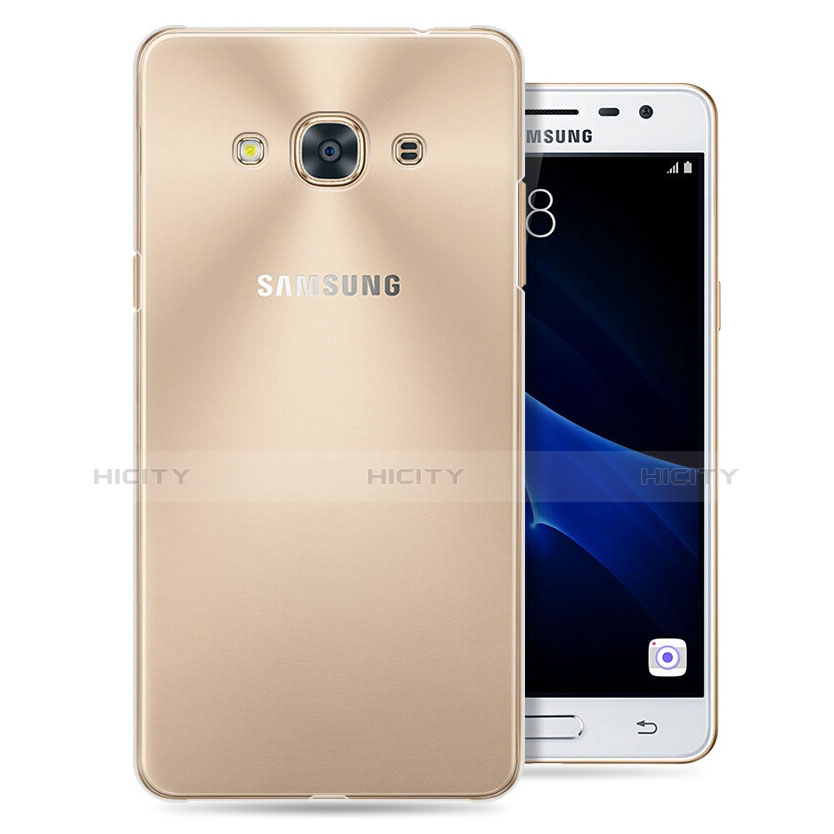 Silikon Schutzhülle Ultra Dünn Tasche Durchsichtig Transparent T04 für Samsung Galaxy J3 Pro (2016) J3110 Klar