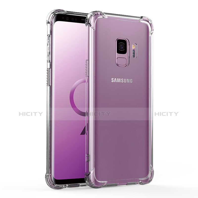 Silikon Schutzhülle Ultra Dünn Tasche Durchsichtig Transparent T04 für Samsung Galaxy S9 Klar groß