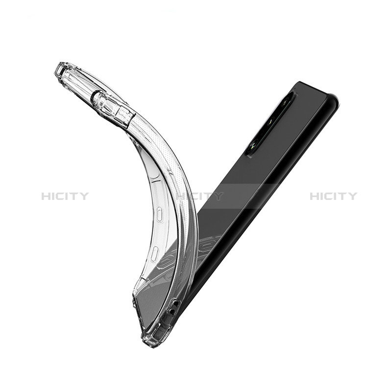 Silikon Schutzhülle Ultra Dünn Tasche Durchsichtig Transparent T04 für Sony Xperia 10 III Klar