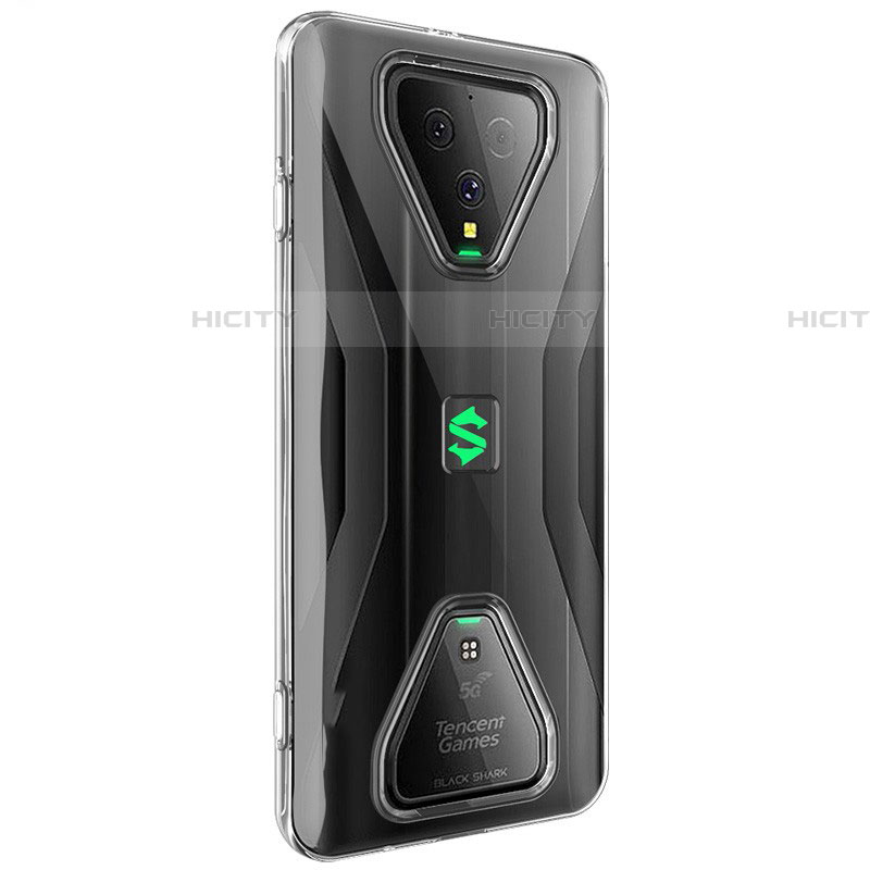 Silikon Schutzhülle Ultra Dünn Tasche Durchsichtig Transparent T04 für Xiaomi Black Shark 3 Pro Klar groß