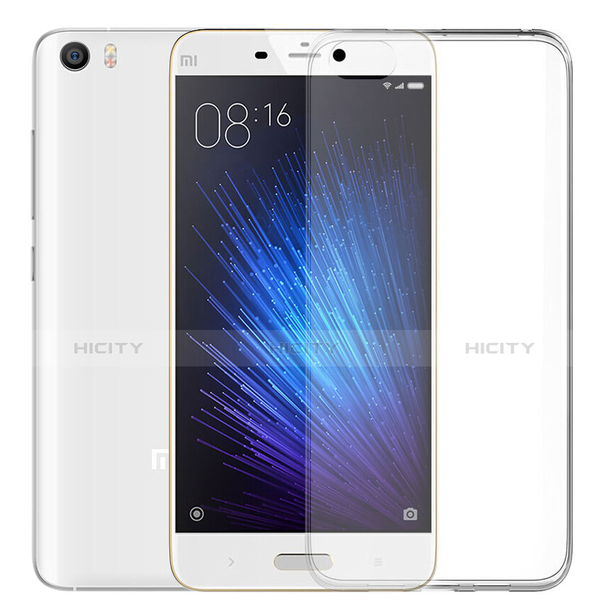 Silikon Schutzhülle Ultra Dünn Tasche Durchsichtig Transparent T04 für Xiaomi Mi 5 Klar