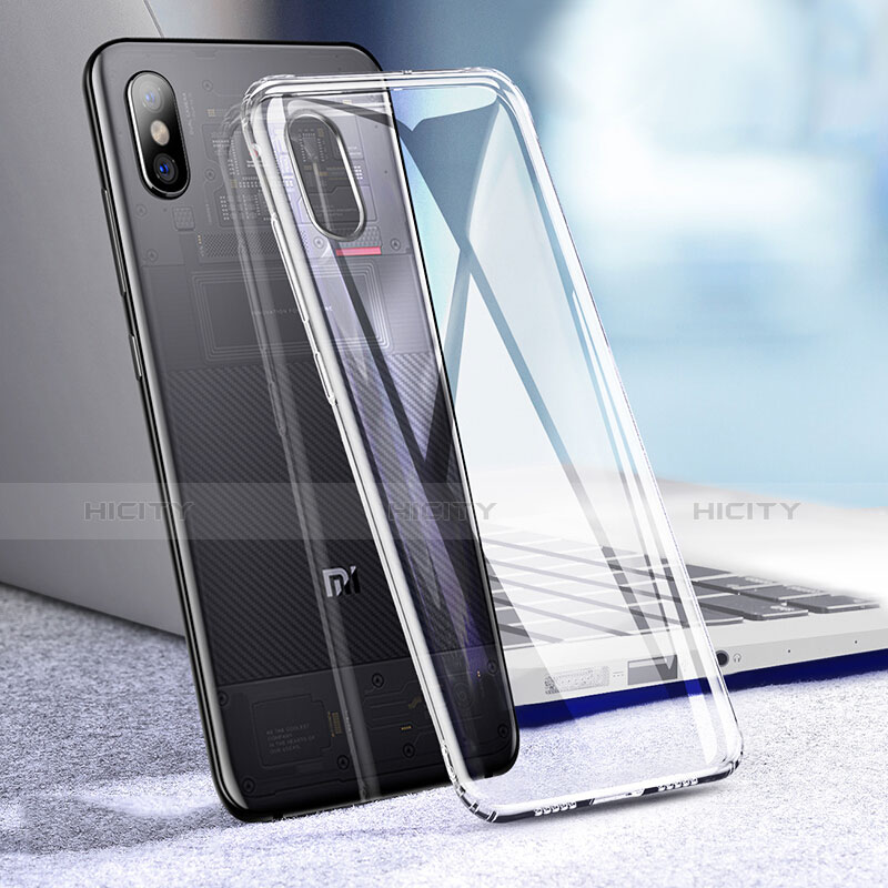 Silikon Schutzhülle Ultra Dünn Tasche Durchsichtig Transparent T04 für Xiaomi Mi 8 Pro Global Version Klar