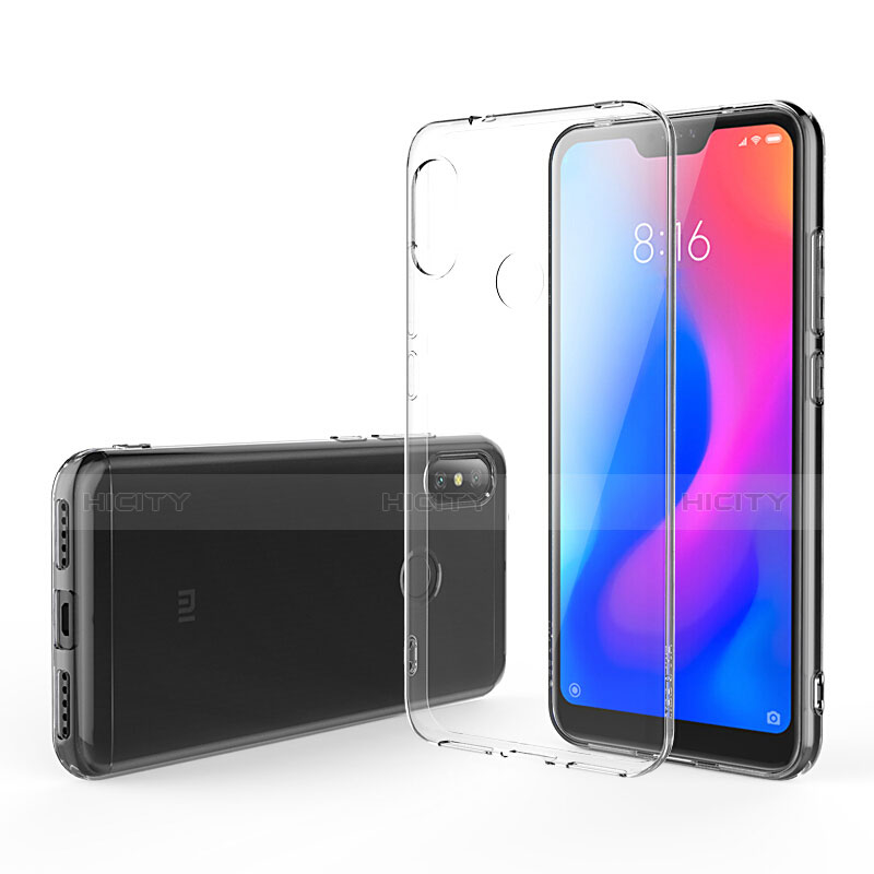 Silikon Schutzhülle Ultra Dünn Tasche Durchsichtig Transparent T04 für Xiaomi Mi A2 Lite Klar
