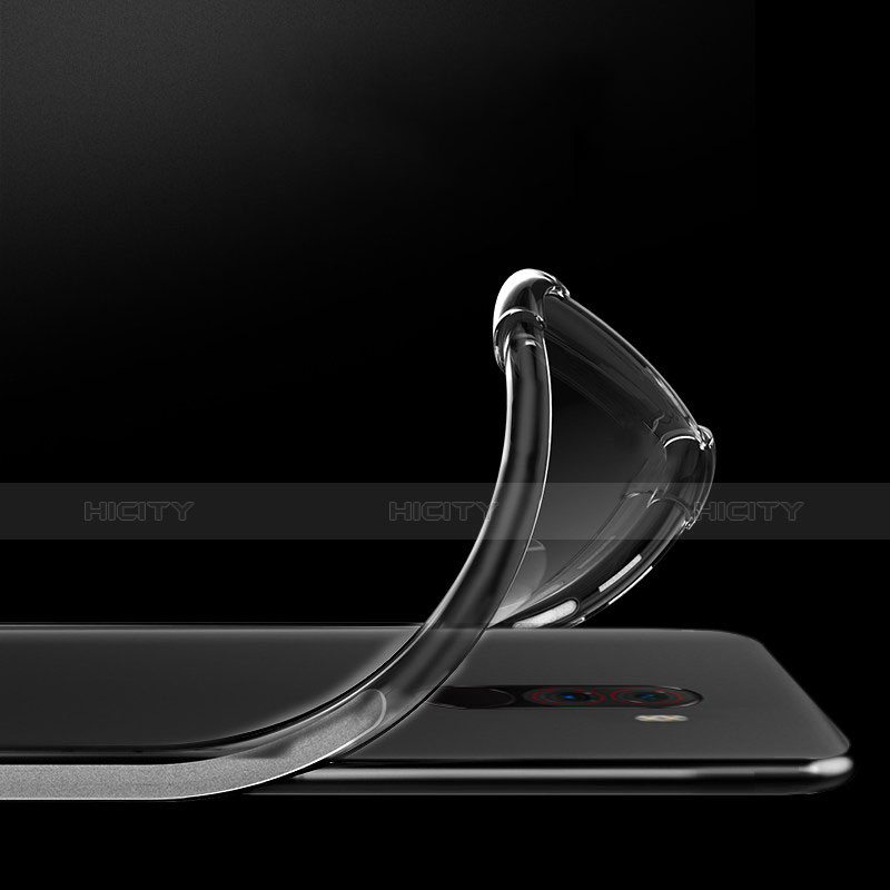 Silikon Schutzhülle Ultra Dünn Tasche Durchsichtig Transparent T04 für Xiaomi Pocophone F1 Klar groß