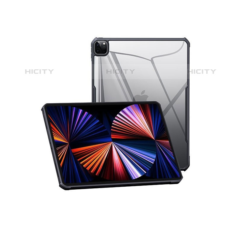 Silikon Schutzhülle Ultra Dünn Tasche Durchsichtig Transparent T05 für Apple iPad Pro 11 (2020) Schwarz