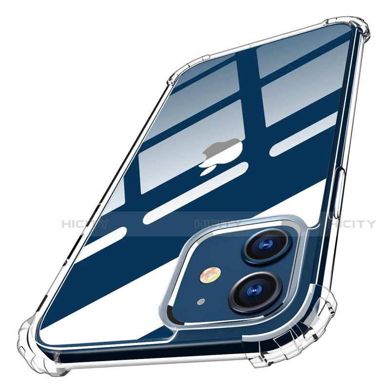 Silikon Schutzhülle Ultra Dünn Tasche Durchsichtig Transparent T05 für Apple iPhone 12 Mini Klar Plus