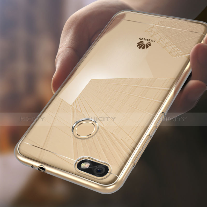 Silikon Schutzhülle Ultra Dünn Tasche Durchsichtig Transparent T05 für Huawei Enjoy 7 Klar groß