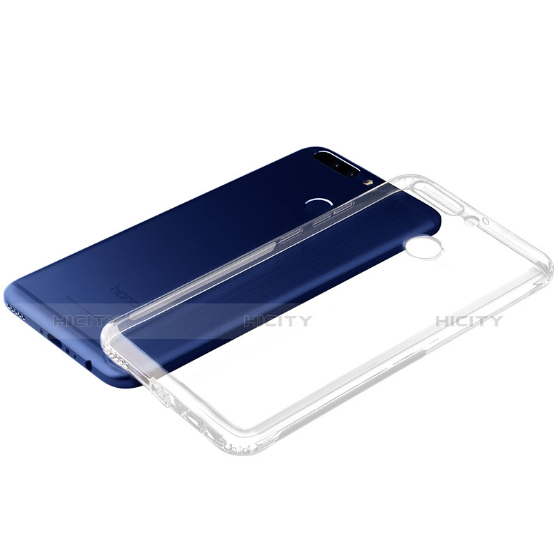 Silikon Schutzhülle Ultra Dünn Tasche Durchsichtig Transparent T05 für Huawei Honor 8 Pro Klar groß