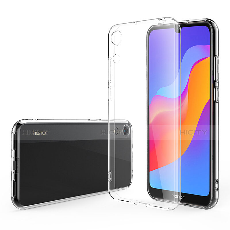 Silikon Schutzhülle Ultra Dünn Tasche Durchsichtig Transparent T05 für Huawei Honor 8A Klar groß