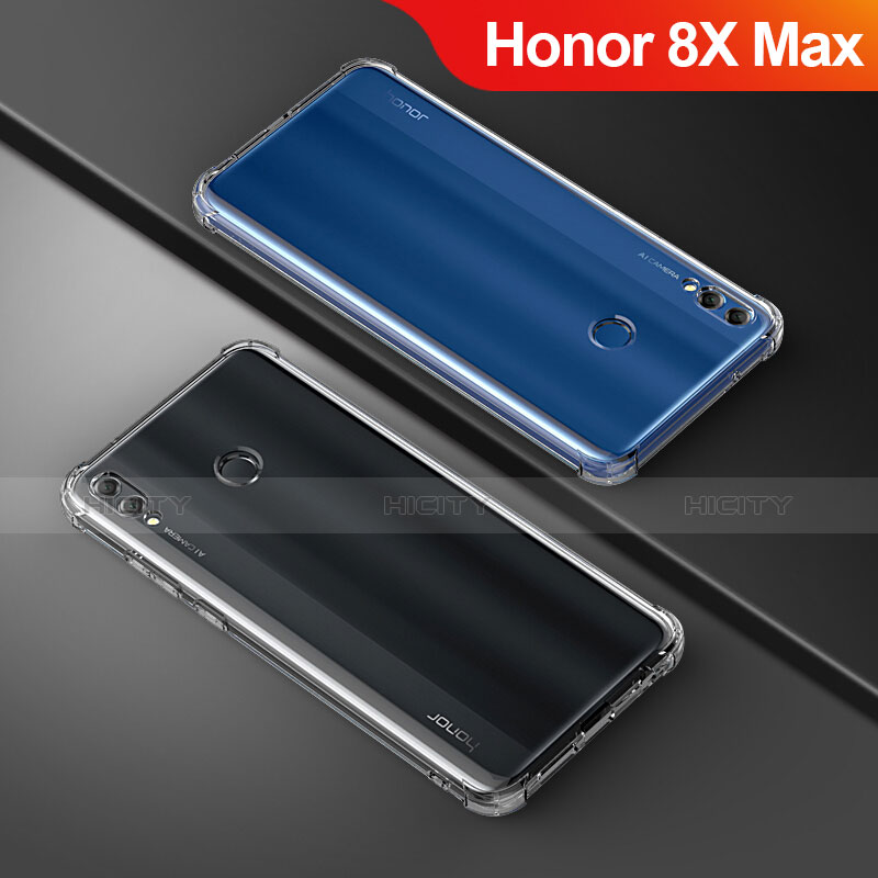 Silikon Schutzhülle Ultra Dünn Tasche Durchsichtig Transparent T05 für Huawei Honor 8X Max Klar