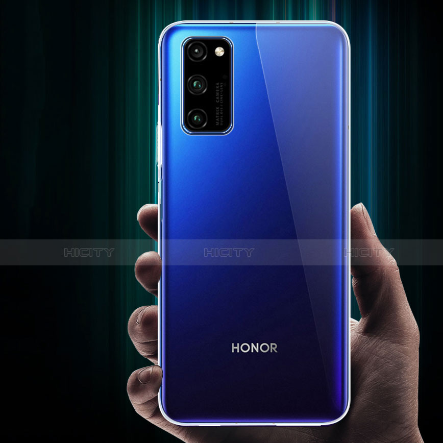 Silikon Schutzhülle Ultra Dünn Tasche Durchsichtig Transparent T05 für Huawei Honor V30 5G Klar
