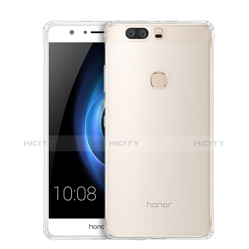 Silikon Schutzhülle Ultra Dünn Tasche Durchsichtig Transparent T05 für Huawei Honor V8 Klar