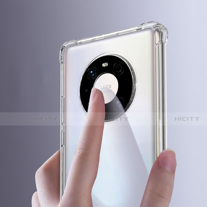Silikon Schutzhülle Ultra Dünn Tasche Durchsichtig Transparent T05 für Huawei Mate 40E Pro 4G Klar